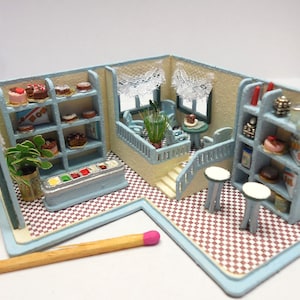 Handicraft Kit 1:144, 60 years ice cream Café