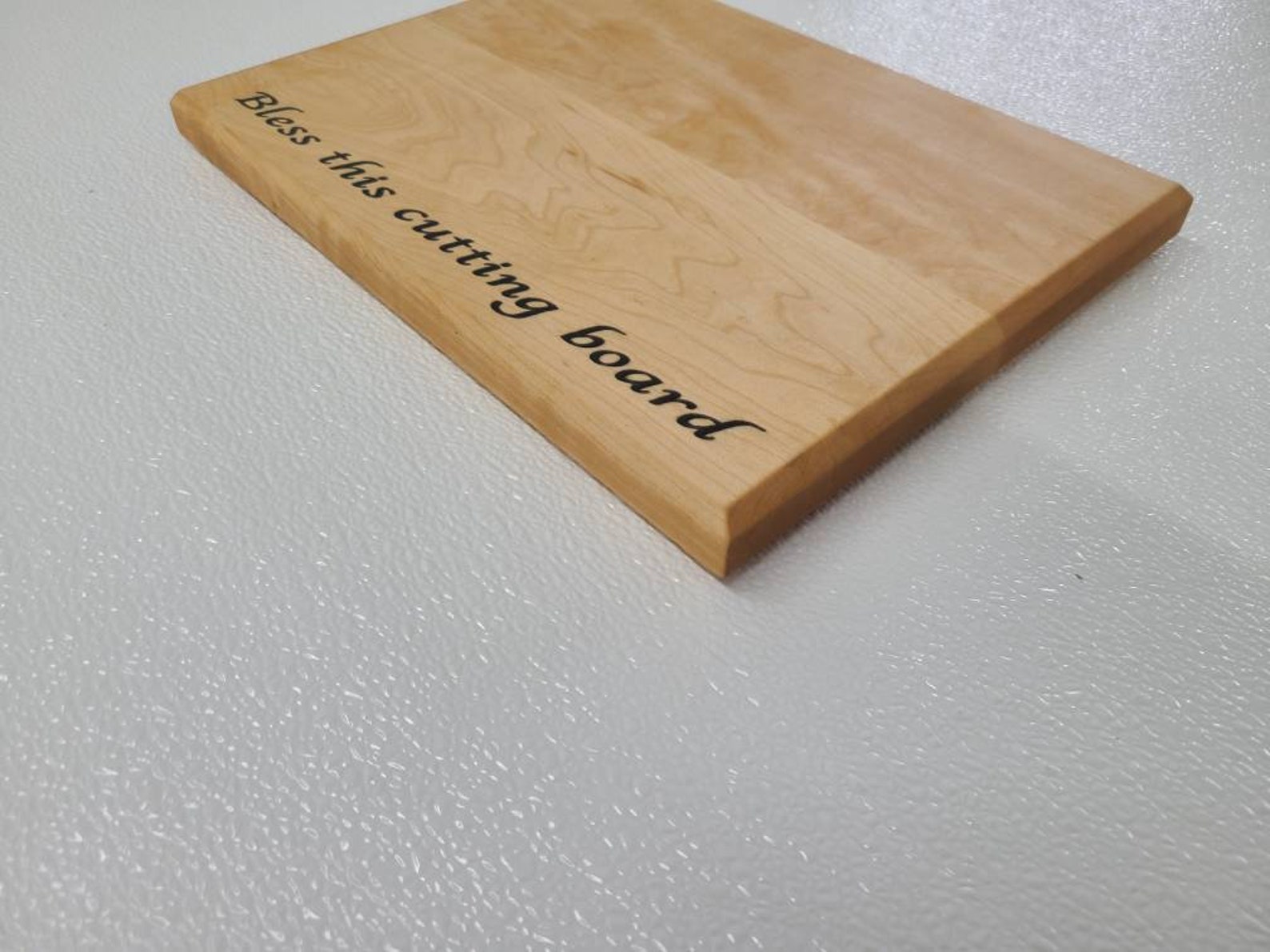 Maple cutting board with epoxy engraving Etsy