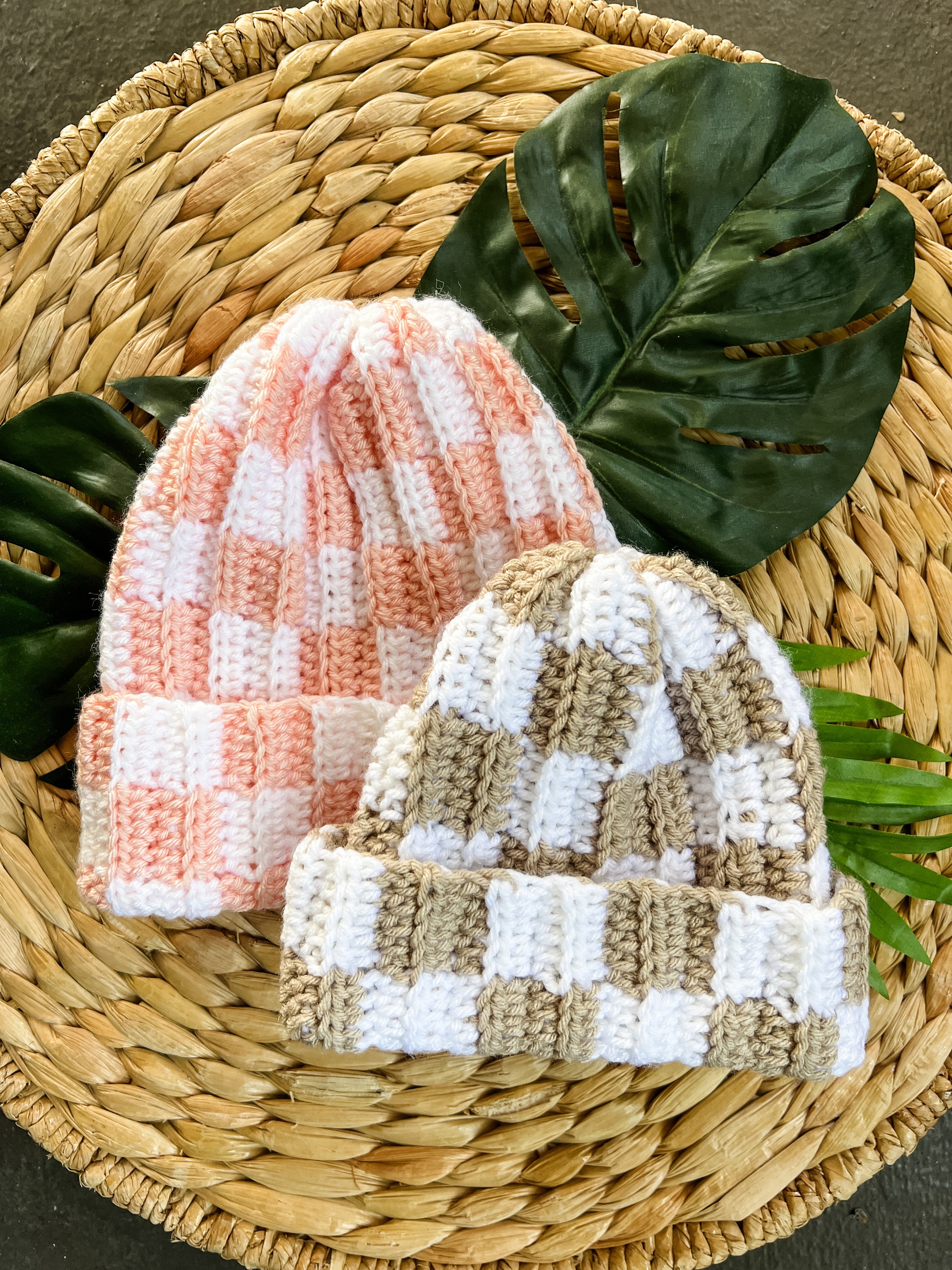 Checkered Beanie - Etsy