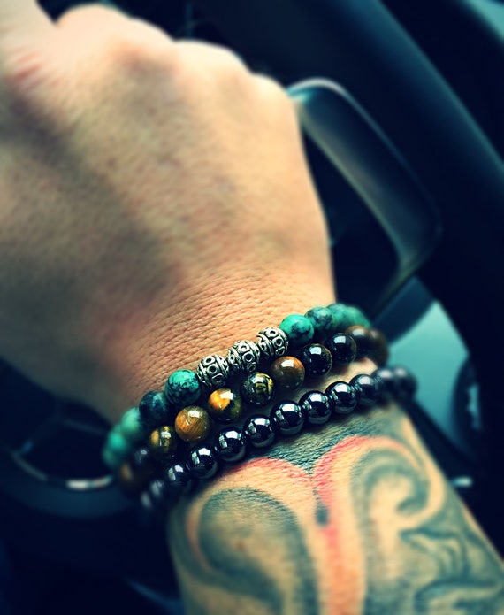 Pulsera De Ojo De Tigre Azul Real Pulsera De Encanto De De Pulsera De Ojo De Tigre Azul Real Pulsera De Encanto De De