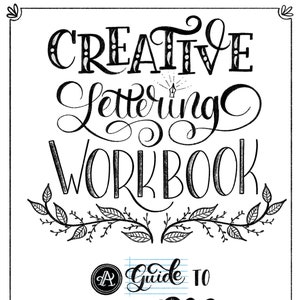 Creative Lettering Workbook (Combining Doodles, Letters and Mixing Fonts)