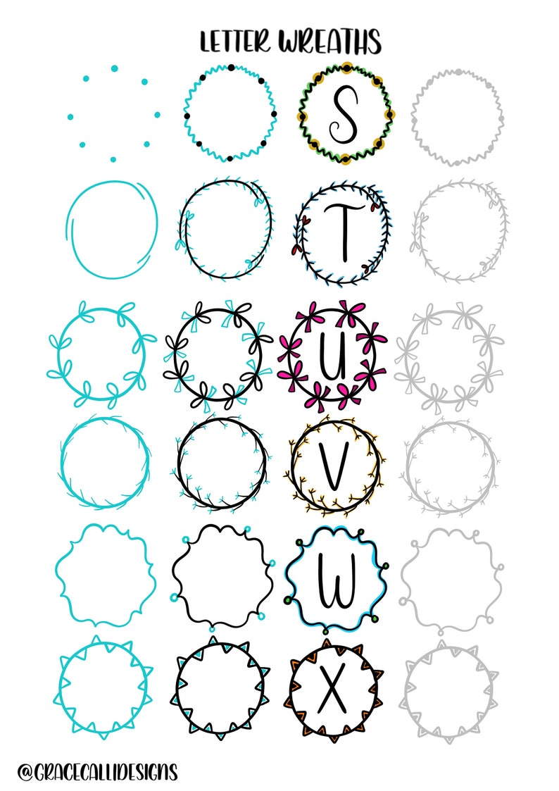 Step-by-Step Doodle Workbook PDF/Procreate iPad Files image 3