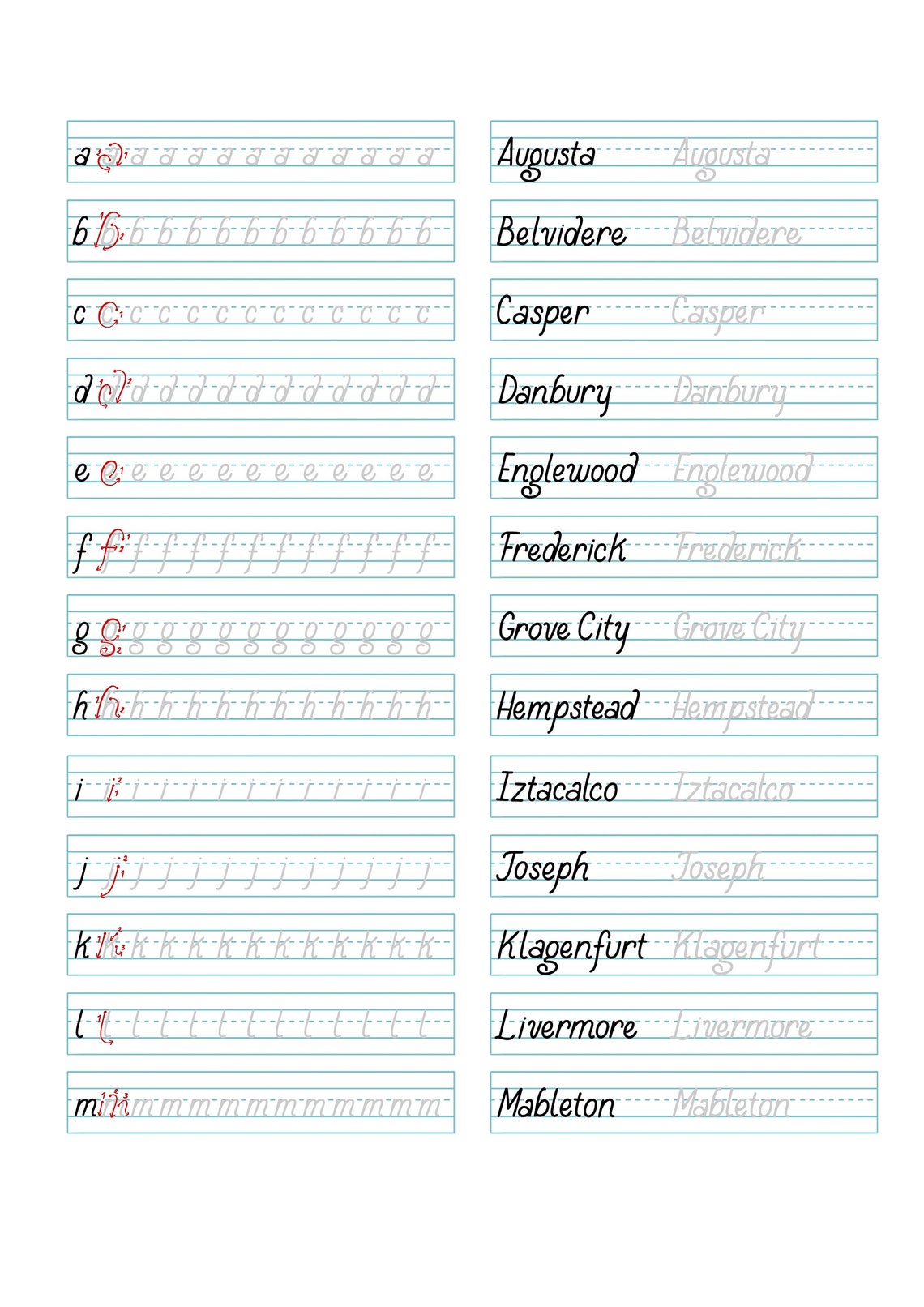 12 Handwriting Styles for 12 Months Workbook (PDF and Procreate) - Etsy