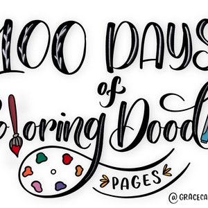 Complete: 100 Days of Coloring Doodle Pages