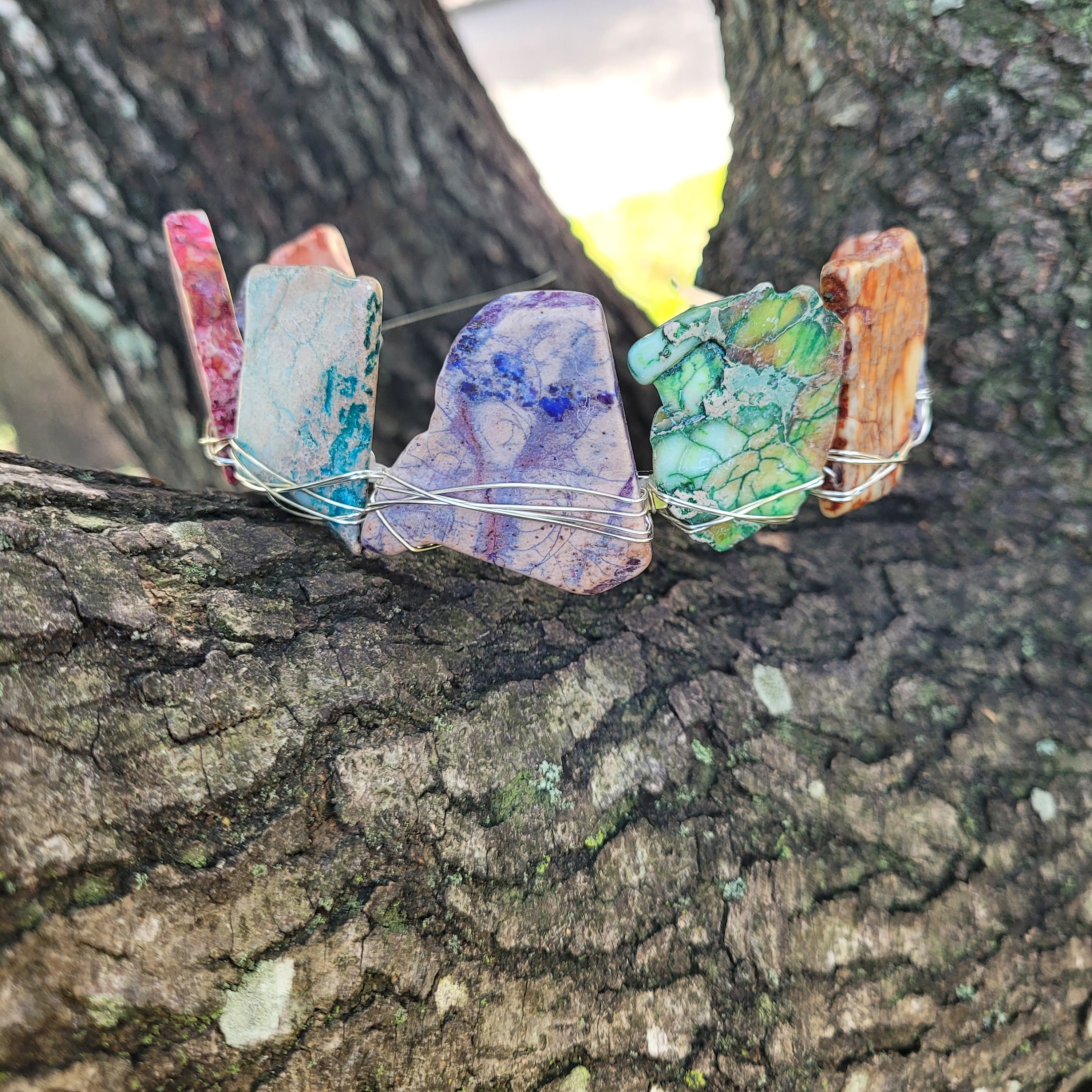 Imperial Jasper Crystal Crown / Birthday Tiara / Wedding Tiara