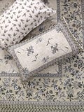 Floral Printed Cotton Flat/Fitted Double Bedsheet with 2 Reversible Pillow Covers, Pure Cotton Bedding Set, Queen Bedsheet Set on Sale