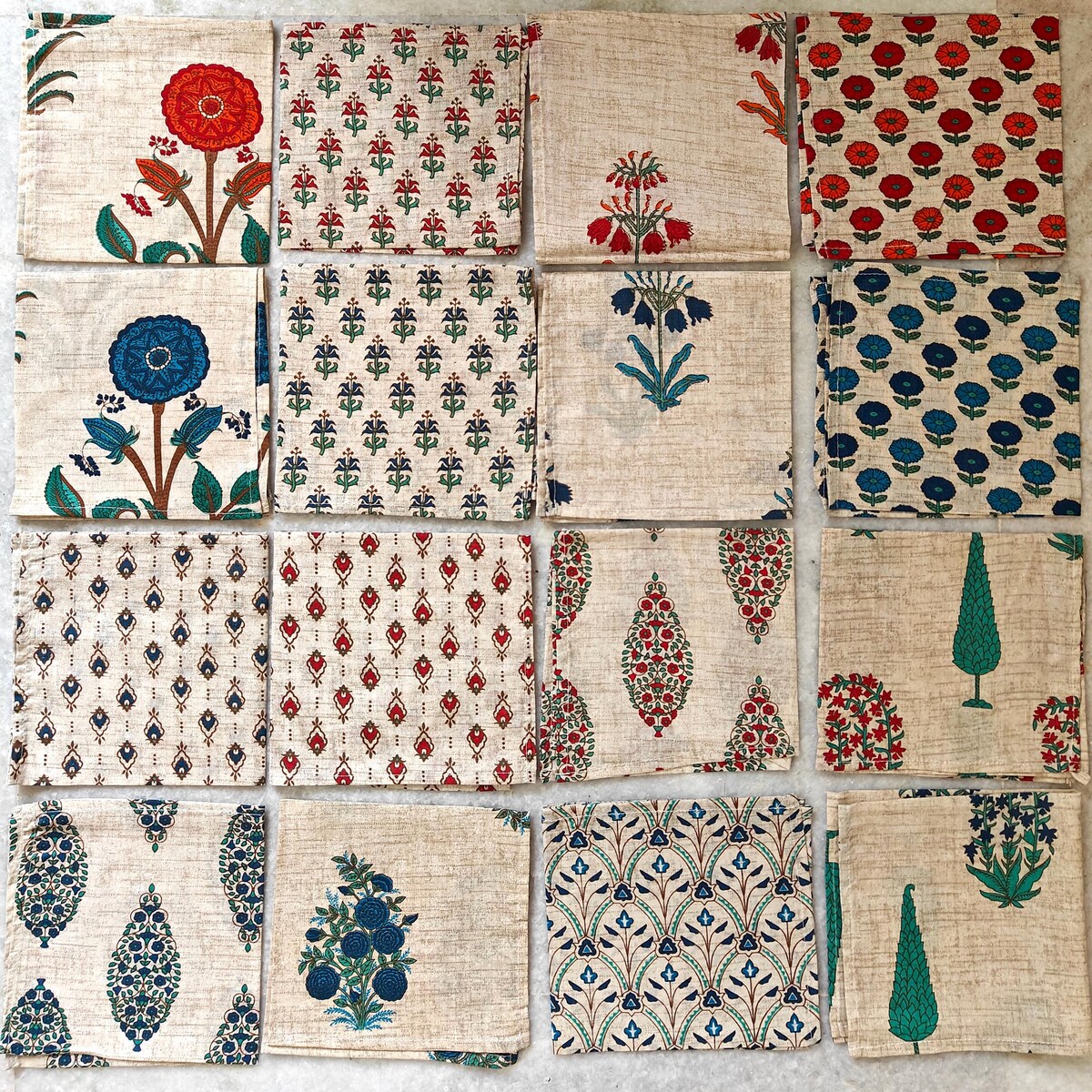 Assorted Napkin - Jaipur Hand Block Printed Napkin - 100% Cotton Cloth Napkin - Eco Friendly Reusable Cloth Napkins - Party Table Décor - Etsy