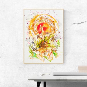 Illustration &quot;Towards the orange&quot;