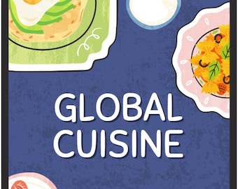 Tarjetas didácticas de ESL sobre cocina global para profesores y estudiantes / 35 vocabulario divertido e interactivo para mayores de 11 años