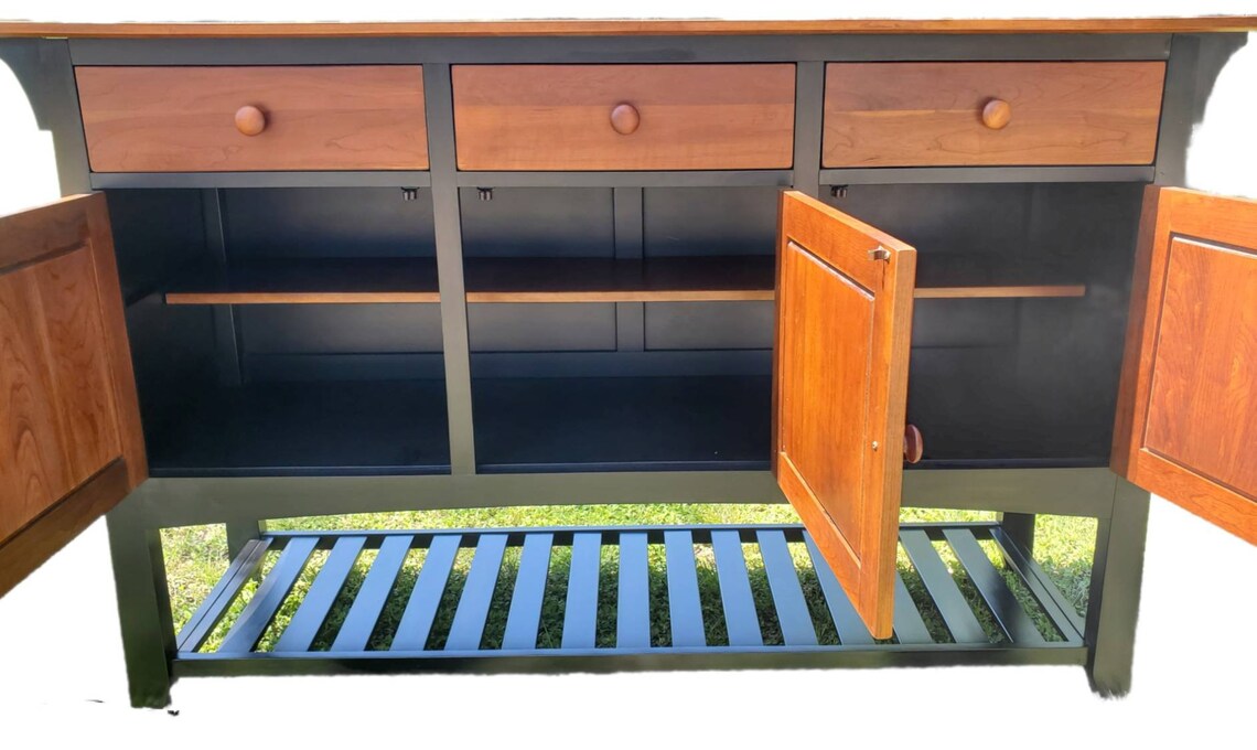 Ethan Allen American Impressions Dining Room Buffet Cherry & Etsy