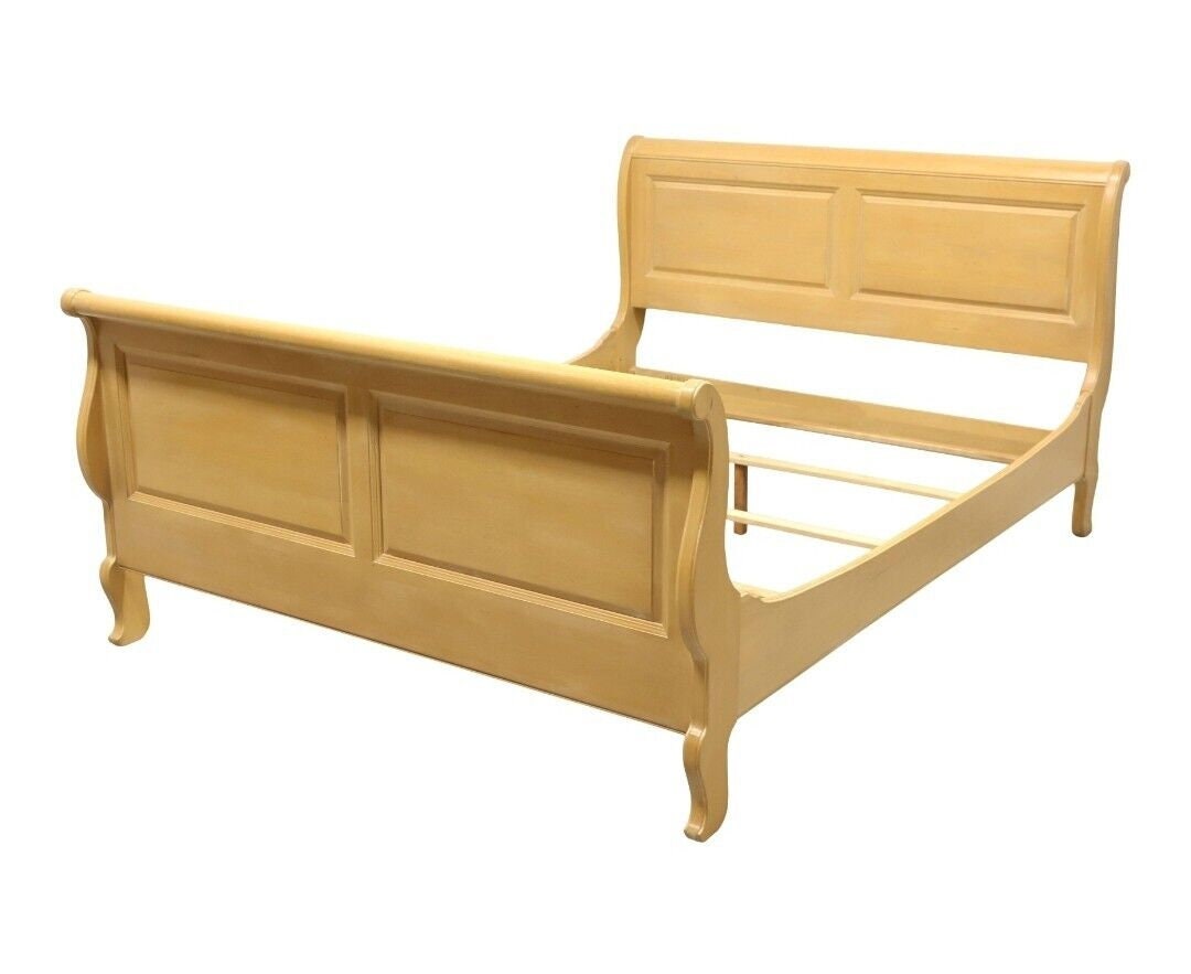 Ethan allen country cheap french sleigh bed