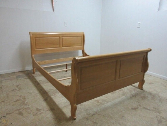 Ethan Allen Country French Queen Sleigh Bed 26 5611 Bisque 270 Etsy