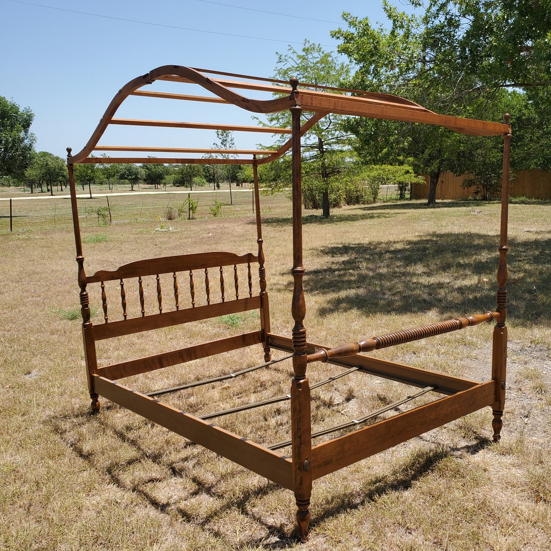 Ethan Allen Heirloom Full Size Canopy Bed 105631 Etsy