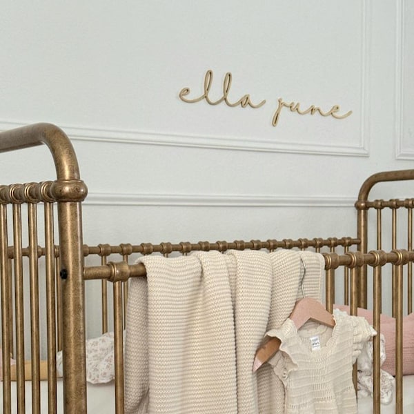 Custom  Wooden Name Sign | Modern Nursery Wall Decor, Over Crib Name baby registry, baby must haves, baby nursery decor new born essentials