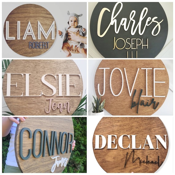 Wooden Name Signs For Nursery Custom Wooden Name Sign