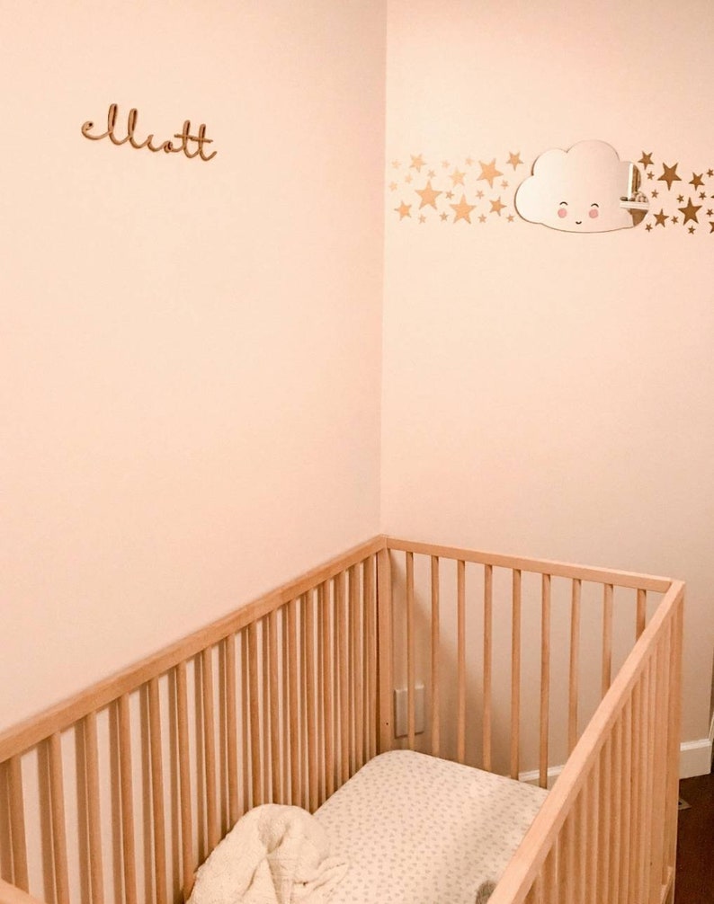 24 Inch Wood Script Nursery Baby Room Name Laser Cut Sign Etsy Canada