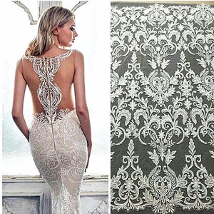 2018 New Arrival Embroidery Lace Fabric, Floral Lace Fabric, Wedding Bridal Dress Lace Fabric, Tulle Lace Mesh Lace Fabric By The Yard