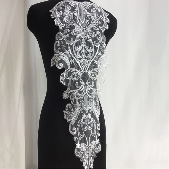 Exquisite Embroidered Lace Applique Diy Wedding Dress Etsy