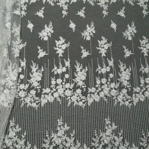 Flower Embroidery lace fabric Tulle lace fabric wedding lace fabric alencon lace fabric french lace guipure lace fabric