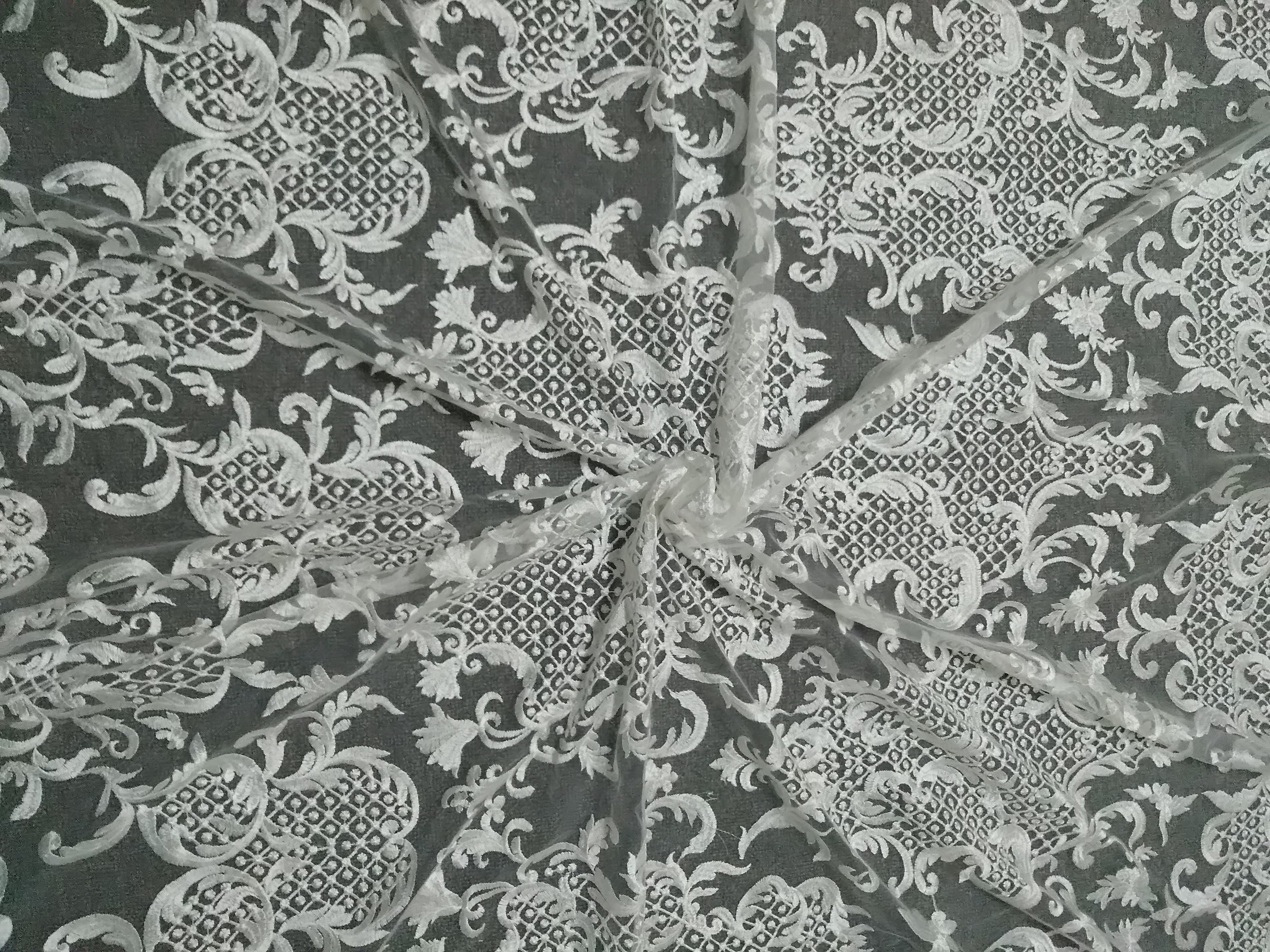 Bridal lace fabric 51'' width guipure lace fabric | Etsy