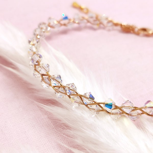 Crystal Armband geflochten