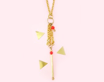 Summer Drop with Crystal Neon Pearls - Kette