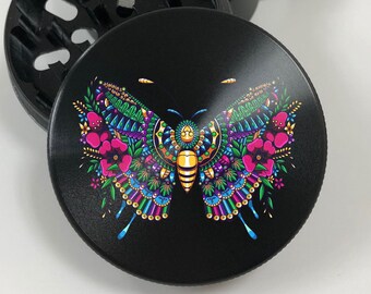 Grinder Butterfly Mandala -  Herb Grinder Christmas, Mother's, Father's Day Customized Gift, Printed,  personalised grinder