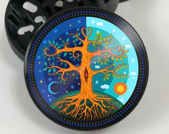 Grinder  Tree Life-  Herb Grinder Christmas,  Valentine's, Mother's, Father's Day Customized Gift, Printed,  personalised grinder