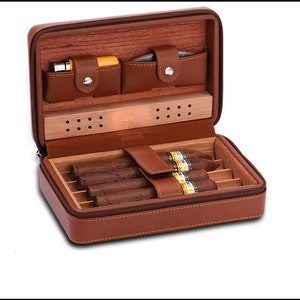 Father's Day Gift  Cigar Bag Personalized, Wedding Groomsmen Husband Cigar Set, Gift, Cigar Case, Cigar Gift, Luxury Cigar
