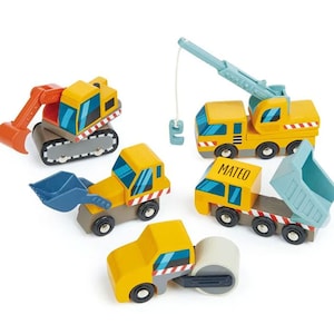 Personalized Montessori Toys, Construction Site,  Wood Toys, Gift For Boy, Gift for Girl,  Toys Bag Christmas Day Waldorf