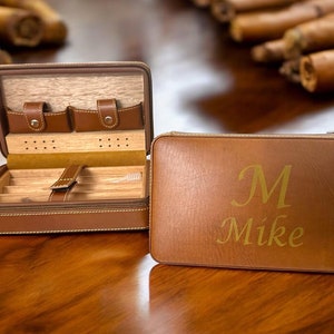 Borsa per sigari personalizzata, regali per la festa della mamma e del papà, scatola per sigari regalo per sposo, set di sigari, custodia per sigari per marito, regalo, lusso