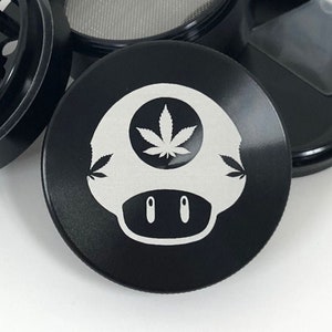grinder 4 Layer 2.2&quot; Mushroom Grinder, Customized, Gift for Him, Gift for Her, Birthday Gift ,Gift for Boyfriend, personalised