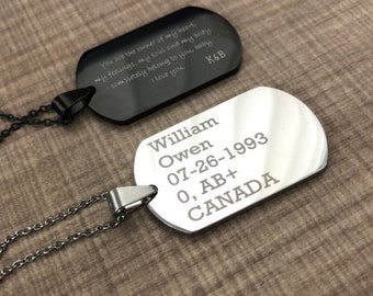 Jeremiah v2 Luxury Dog Tag Necklace Personalized Name Gifts Jeremiah v2 Luxury Dog Tag Necklace Personalized Name Gifts