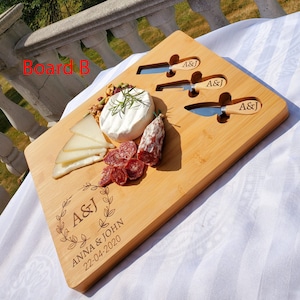 Charcuterie Cheese Board Mother's And Father's Day gifts for him Set for Housewarming & Wedding gift Thanksgiving, image 8