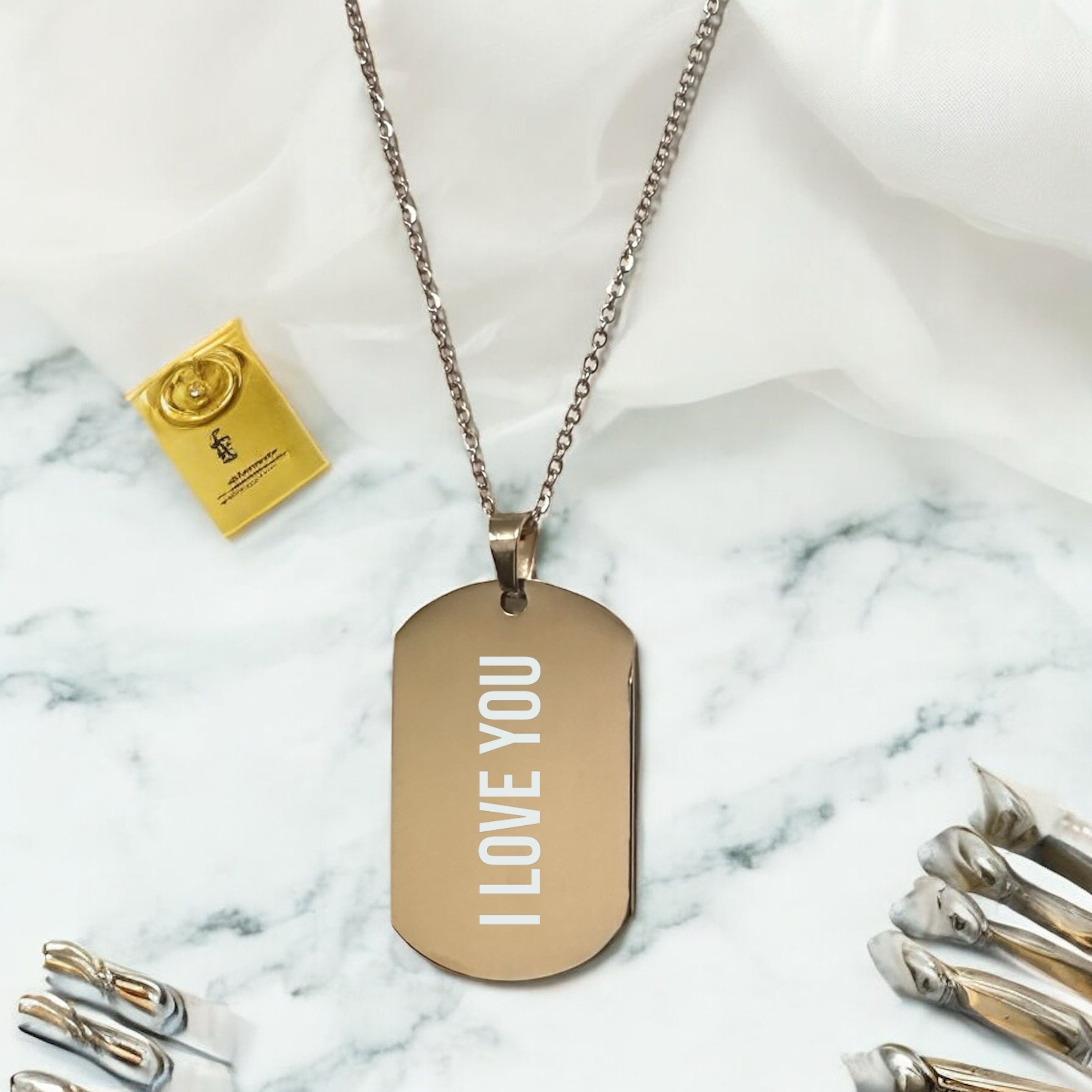 Necklace Stainless Steels Personalized Dog Tag Necklace Men Dog Tag Necklace Stainless Steel Custom Dog Tags Personalised Necklaces