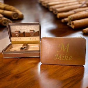 Personalizzato, set di sigari per sposo e sposo, regalo, custodia per sigari, regalo per sigari, borsa per sigari di lusso, regali per la festa della mamma e del papà