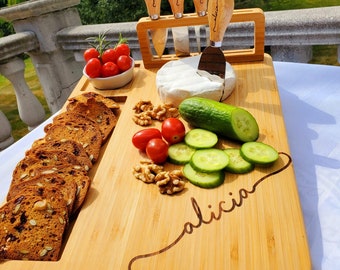 Mother's  And Father's Day Gift Charcuterie Board Personalized gift Wedding  for him Personalized Cheese Board, Custom Cheese Board