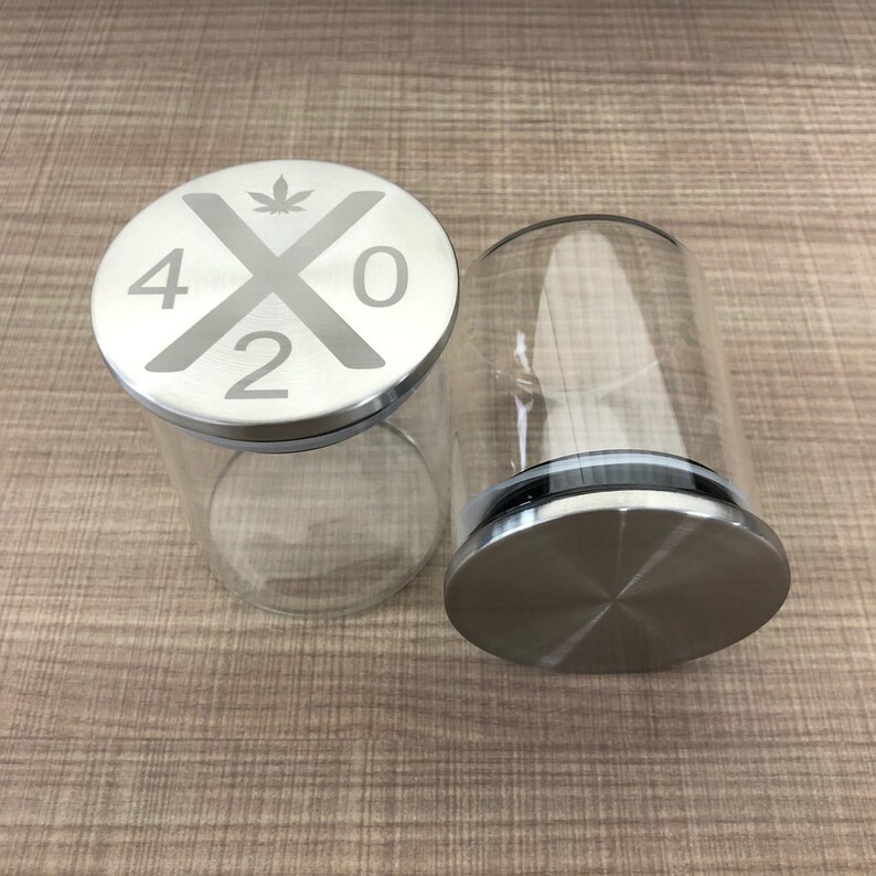 Stash Jar Cannabis Storage Weed Jarherb Grinder Jar Laser Etsy