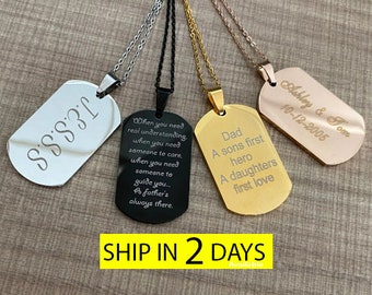 Luxury Dog Tag Necklace Personalized Name Gifts Jerald v2 Luxury Dog Tag Necklace Personalized Name Gifts Jerald v2