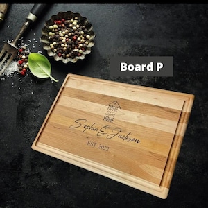 Mother&#39;s And Father&#39;s Day  gifts Personalized Charcuterie Board  Custom Cheese Board, Custom Laser Engraved, Cutting Board,  Housewarming
