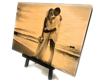 Wedding Gift, Wedding Gift Picture Frame for in-laws, for Her, for Him, for Couples, Picture Engraved Wooden