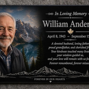 Personalized Aluminum Metal Plaque, Custom Award Memorial Sign Colorful Letters, image 2