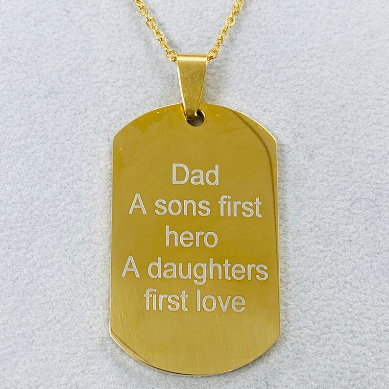 Custom Military Dog Tag Men Dog Tag Men Personalized Necklace Boyfriend Gift Engraved Stainless Steel Tags Men Birthday Gift For Him
