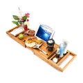 Personalized Bathtub Caddy, Mother's And Father's Day Customized Bed Tray, Custom Breakfast in Bed Tray, Engraved