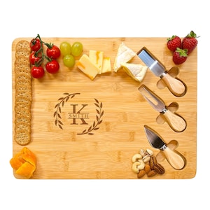 Charcuterie Cheese Board Mother's And Father's Day gifts for him Set for Housewarming & Wedding gift Thanksgiving, image 9