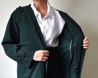 womens green rain jacket