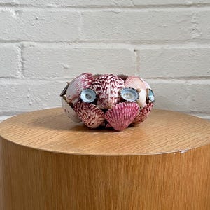 Vintage Handmade Seashell Bowl