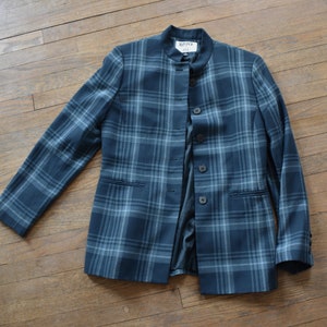 Vintage Kasper Blue Plaid Blazer