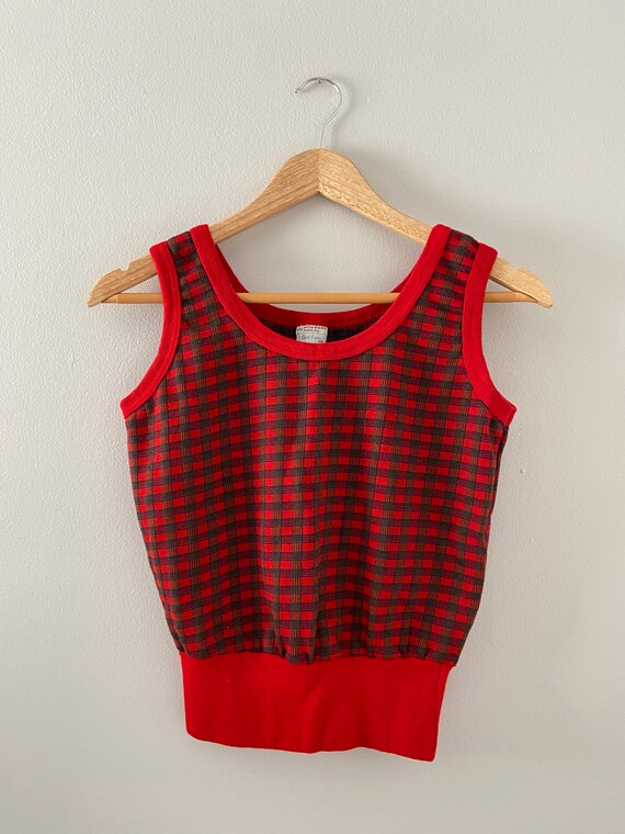 Nike Gingham Cropped Tank
