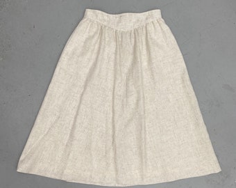 Vintage JH Collectibles A-Line Cream Skirt
